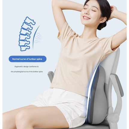 Sakura Pink Ergonomic Memory Foam Lumbar Support Cushion for Office Chair, Adjustable Lower Back Pillow with Dual Side Support, Orthopedic Back Rest for Desk Chair, Car Seat and Home Office