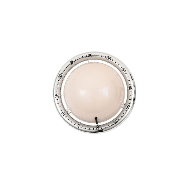 Beige Retro Planet Mechanical Kitchen Timer Magnetic Countdown Clock Battery-Free Metal Core Loud Alarm – product detail