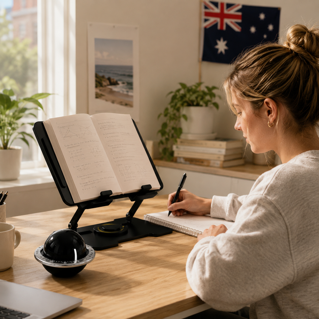 360 Degree Rotating Laptop Stand(Black) & Magnetic Mechanical Timer(Black) Set