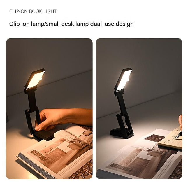 Black Rechargeable LED Clip-On Reading Light – product detail