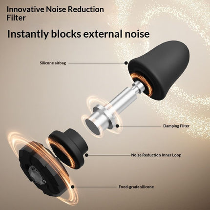 White Luxury Diamond-Encrusted Noise Reduction Earplugs with Anti-Lost Lanyard - Soft Silicone Sleep & Study Ear Plugs for Comfortable Silence