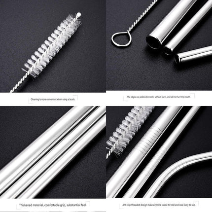 Blue 304 Stainless Steel Magnetic Hanging Water Bottle Set, 12.17 oz Reusable Drinking Bottle, Comes with 4 Stainless Steel Straws, Cleaning Brush, Storage Bag and Magnetic Plate