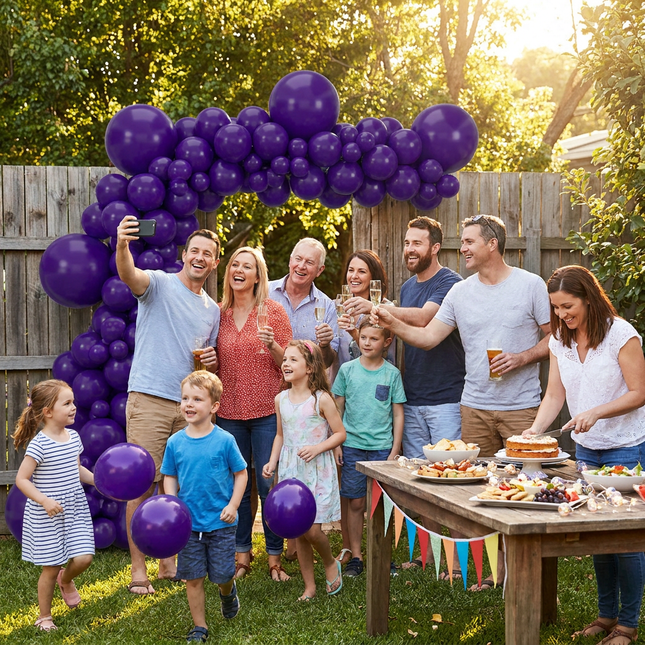 140PCS Deep purple Balloon Garland Kit Latex Balloon Arch Set for Birthday Wedding Party Decoration – product detail