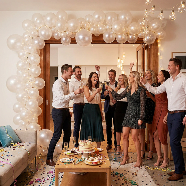140PCS Transparent Balloon Garland Kit Latex Balloon Arch Set for Birthday Wedding Party – product detail