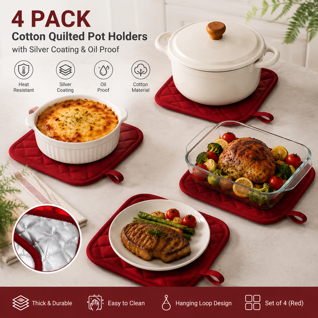 4 Pack Heat Resistant Pot V888-ELOSUNG54307