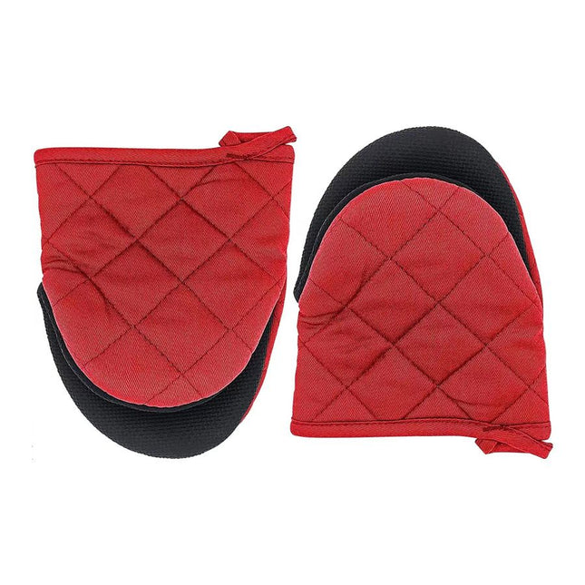 Red Heat Resistant Oven Mitts Set of – product detail