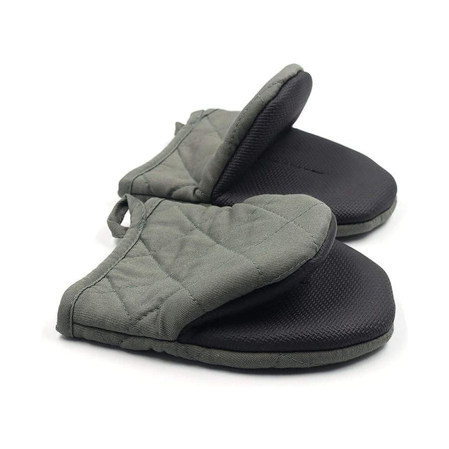 Black Heat Resistant Oven Mitts Set of V888-ELOSUNG54312