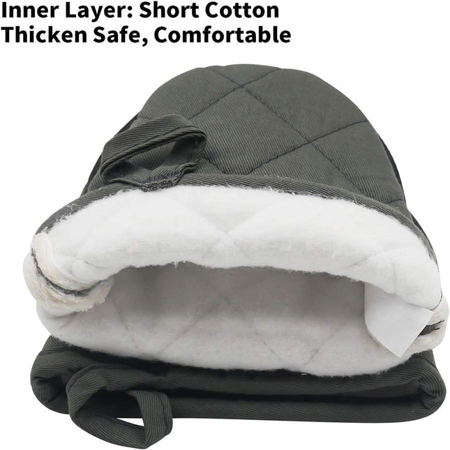 Black Heat Resistant Oven Mitts Set of – product detail