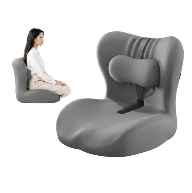 Ergonomic Memory Foam Seat Cushion with Gray Support Integrated One Piece Design Pressure Relief Chair