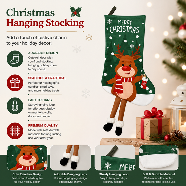 Christmas Reindeer Hanging V888-ELOSUNG54453