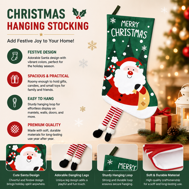 Santa Claus Hanging V888-ELOSUNG54454