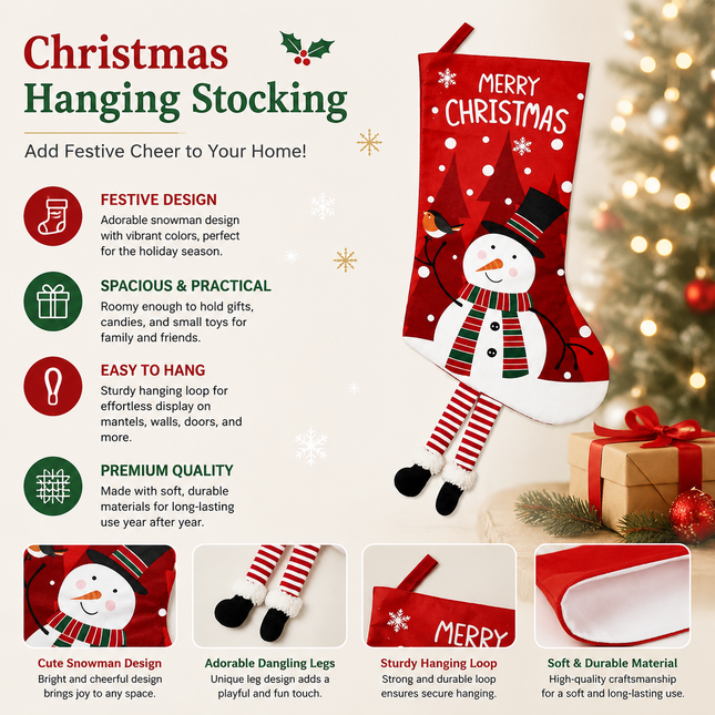 Snowman Hanging Stocking