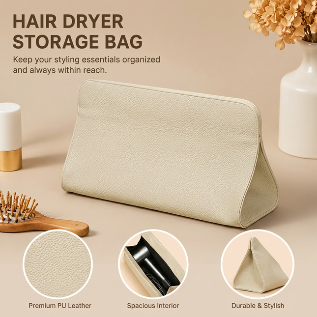 Beige Hair Dryer Storage V888-ELOSUNG54479
