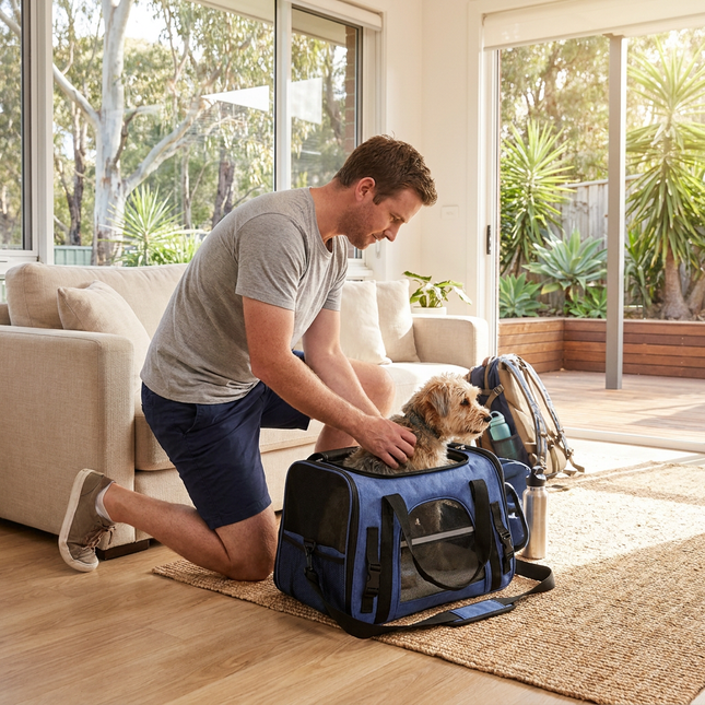 Blue Pet Carrier Bag – product detail