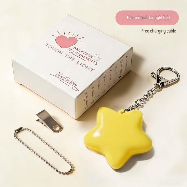 Yellow Touch Activated Star Keychain – product detail