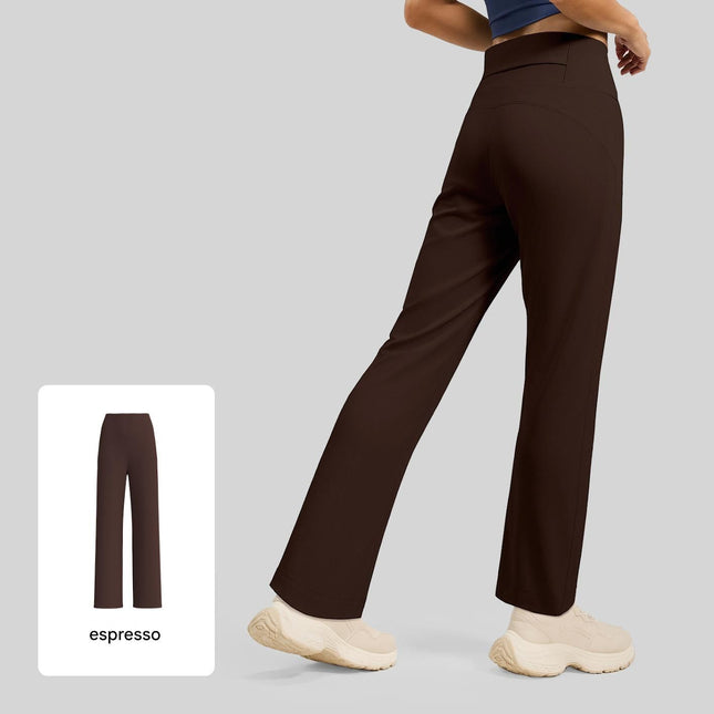 Women's High Waisted Straight Leg Yoga Pants (L – product detail