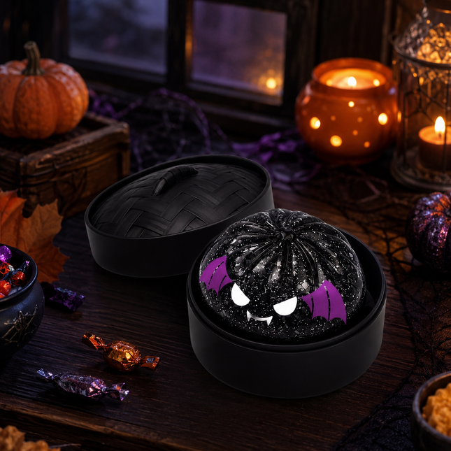 (Black Mini Bread) Halloween Slow-Rebound Soft Mini Bread Toy 8.5cm Stress-Relieving Squeeze Toy – product detail