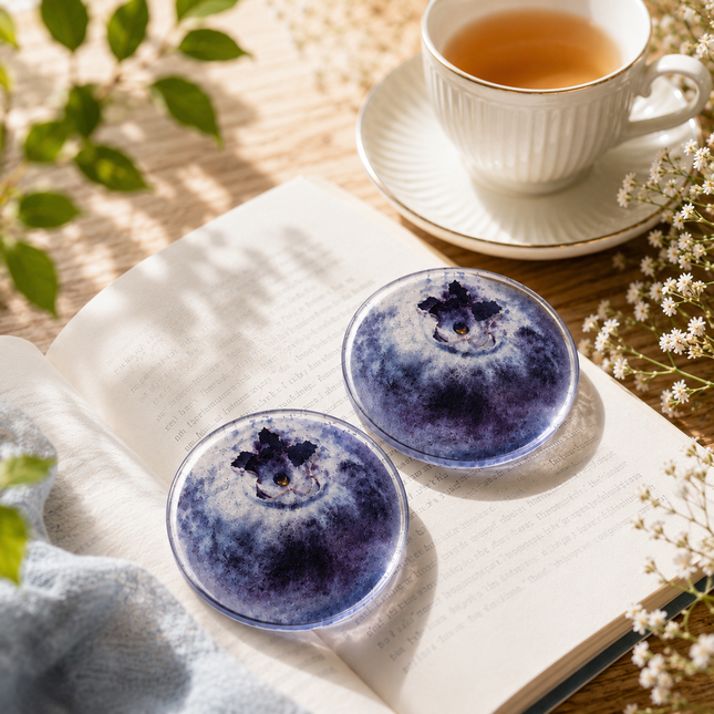 2PCS Cute Blueberries Acrylic Bookmarks Fruit Transparent Reading Bookmarks Aesthetic Page Markers for – product detail