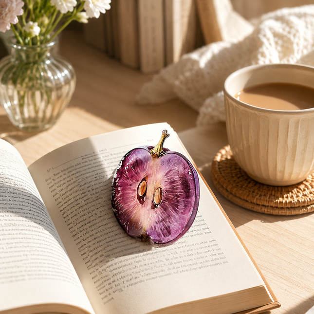 2PCS Cute Grapes Acrylic Bookmarks Fruit Transparent Reading Bookmarks Aesthetic Page Markers for Book – product detail