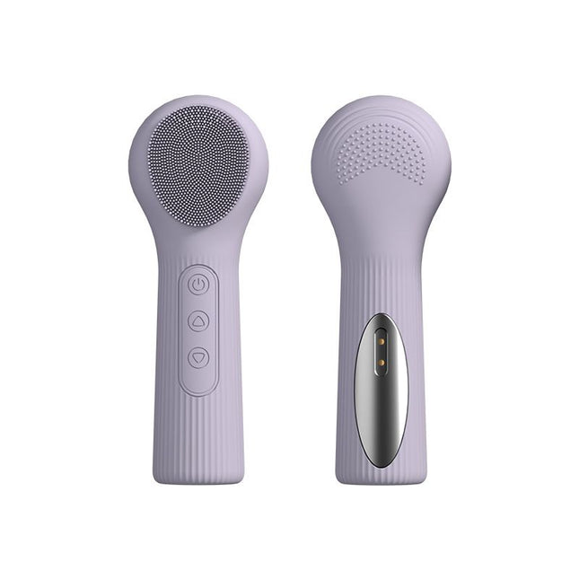 Purple Heated Silicone Facial Cleansing Brush