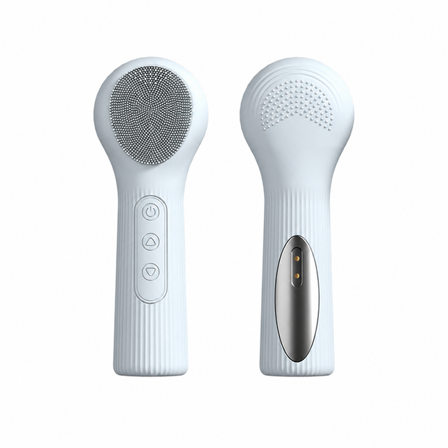 Blue Heated Silicone Facial Cleansing Brush