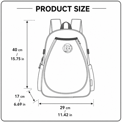 Khaki Sports Racket Backpack - Lightweight Casual Travel Bag with Separate Racket Compartment, Shoe Compartment, Bottle Pocket for Tennis, Badminton, Gym and Outdoor Use