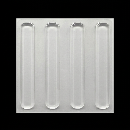 Clear Silicone Door Handle Bumper Strips 4 Pack Long Strip Self