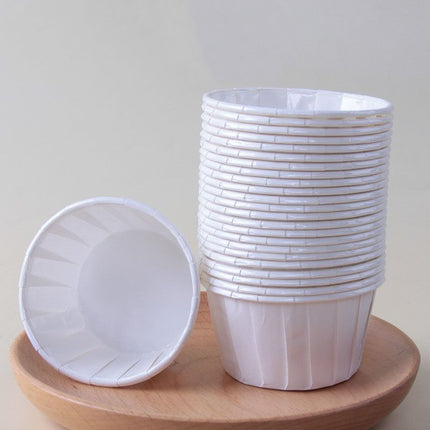 White 50Pcs Cupcake Baking Cups 2.56in Greaseproof Paper Liners