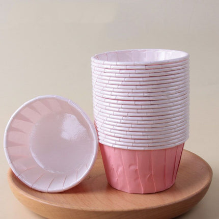 Pink 50Pcs Cupcake Baking Cups 2.56in Greaseproof Paper Liners