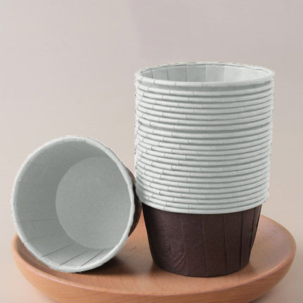 Dark Brown 50Pcs Cupcake Baking Cups 2.56in Greaseproof Paper Liners