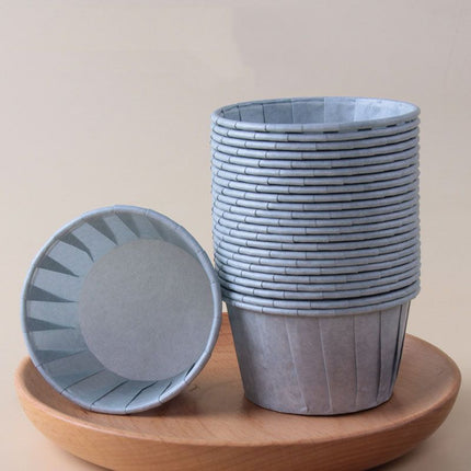 Blue 50Pcs Cupcake Baking Cups 2.56in Greaseproof Paper Liners