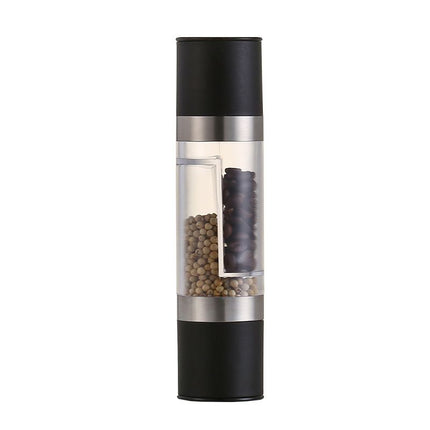 Dual Head Manual Pepper Grinder Black Spice Mill