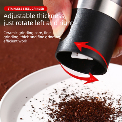 Dual Head Manual Pepper Grinder Black Spice Mill