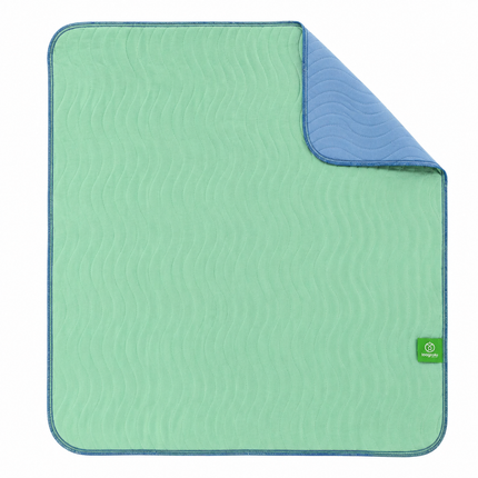 Reusable Washable Underpad - 86 x 132 cm Mint Green Waterproof Absorbent Bed Pad for Adults and Pets, Bedwetting, Incontinence Care and Pet Training