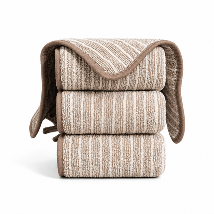 5 Pack Coffee Brown Kitchen Cleaning Cloths - 25 x 25 cm Reusable Absorbent Lint-Free Dish Towels for Washing Dishes, Wiping Benchtops and Everyday Home Cleaning