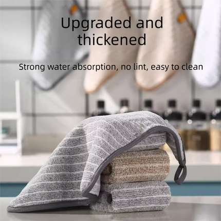5 Pack Grey Kitchen Cleaning Cloths - 25 x 25 cm Reusable Absorbent Lint-Free Dish Towels for Washing Dishes, Wiping Benchtops and Everyday Home Cleaning