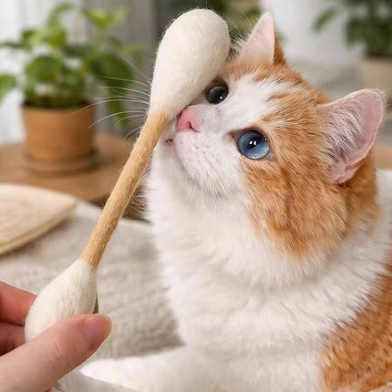 Felt Catnip Cat Toy Stick for Cats, 2 Pack 30cm Interactive Chew and Play Toys for Indoor Cats
