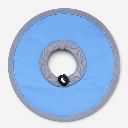 Pure Blue Soft Waterproof Elizabethan Collar for Cats & Dogs S Size - Adjustable Anti-Licking Recovery Cone After Surgery