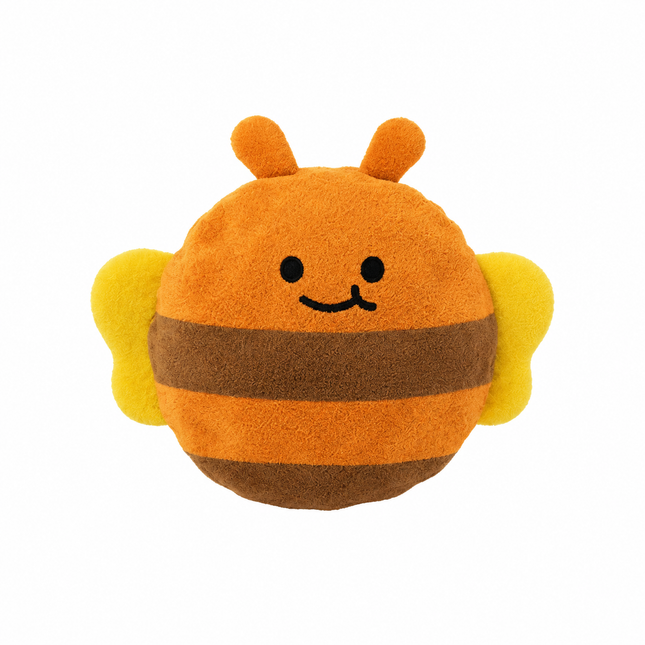 2-Piece Yellow Bee Squeaky Ball Dog Toy Set with TPR Thorn Ball Inside