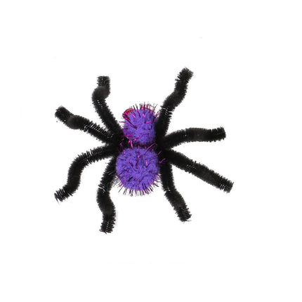 Halloween Spider Hair Clip Set 2 Pack Purple Costume Party Accessory for Dress Up Events