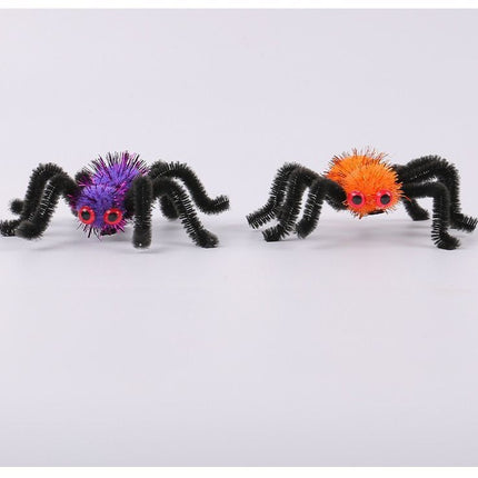 Halloween Spider Hair Clip Set 2 Pack Purple Costume Party Accessory for Dress Up Events