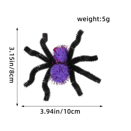 Halloween Spider Hair Clip Set 2 Pack Purple Costume Party Accessory for Dress Up Events