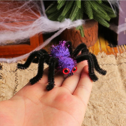 Halloween Spider Hair Clip Set 2 Pack Orange Costume Party Accessory for Dress Up Events