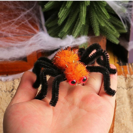 Halloween Spider Hair Clips 2 Pack Orange and Purple Costume Accessory for Party Dress Up