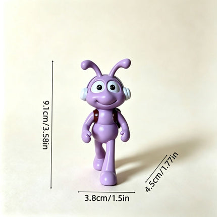Cartoon Ant Figurine Desk Decor-  Musical Strolling Ants-Home Office Desk Decoration, Stress Relief Gift and Creative Workspace Accessory