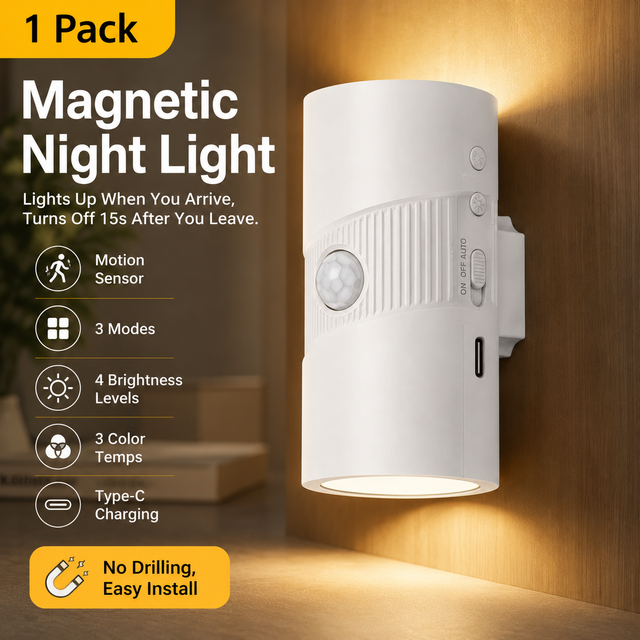 White Rechargeable Magnetic Dual Direction Wall V888-ELOSUNG55003