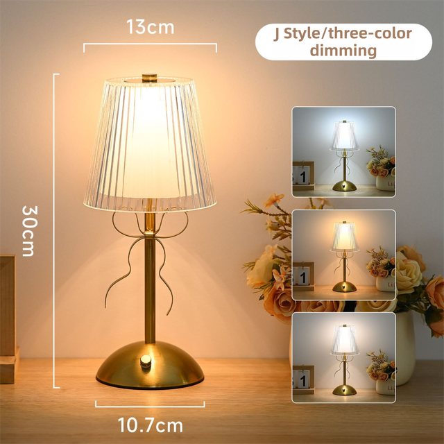 Creative Rechargeable Bow Table Lamp with Pleated Fabric V888-ELOSUNG55005