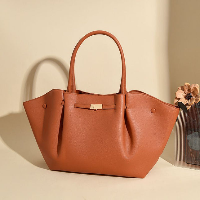 Brown Women's Wings Shape New York Slouchy Tote Bag (61 x 13 x V888-ELOSUNG55014
