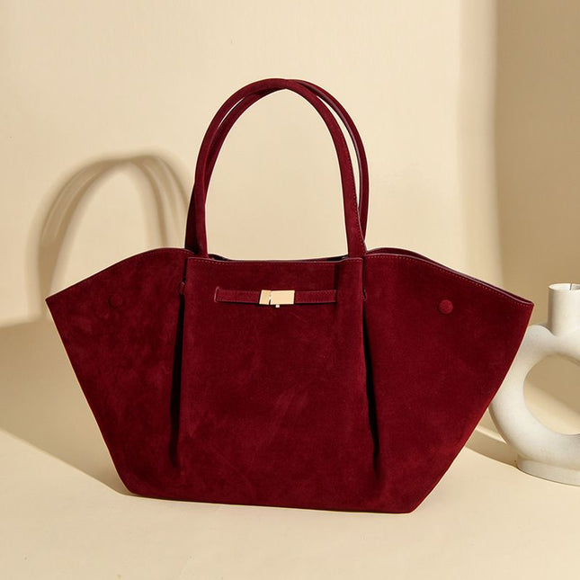 Wine Red Women's Wings Shape New York Slouchy Tote Bag (61 x 13 x V888-ELOSUNG55017