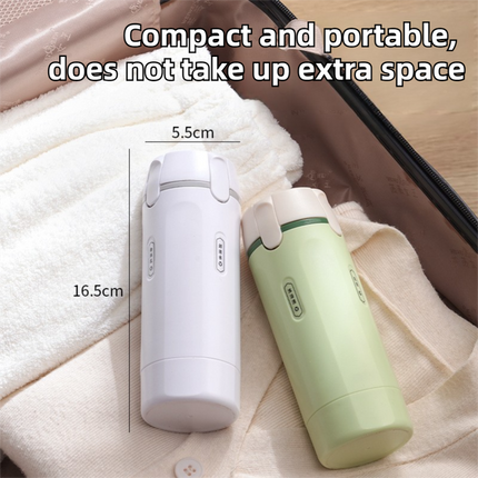 4-in-1 Green Compact Travel Cosmetic Dispenser Bottle - 4 x 30ml Refillable Pump Toiletries Containers, Lockable & Leakproof Design, Space-Saving & Free Labels for Shampoo Lotion Cream Perfume